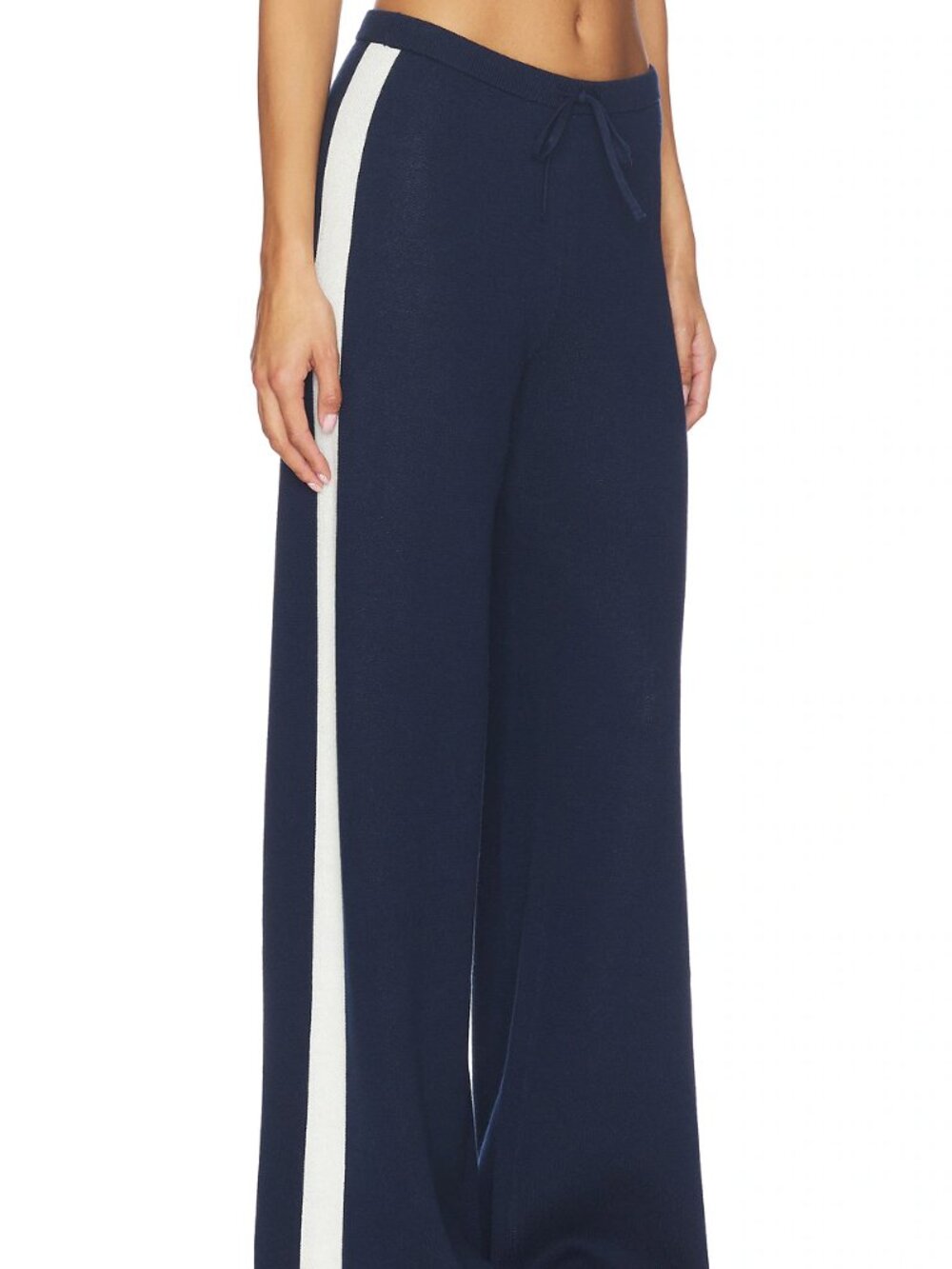 Revolve - Merritt Drawstring Striped Wide Leg Pant - Size Small